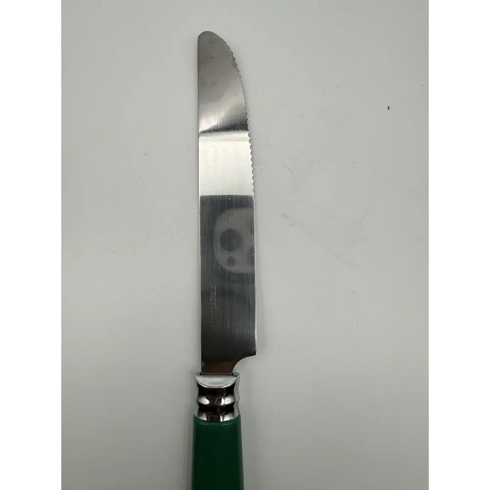 Gibson Sensations Forest Green Plastic Handle Dinner Knives Set of 4 Replacement